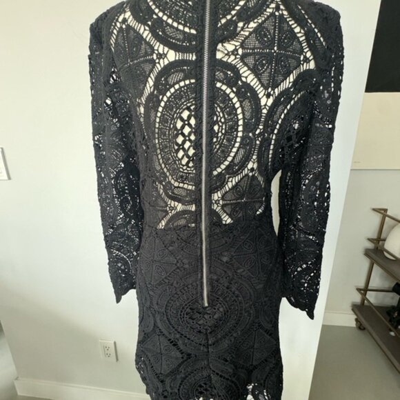 The Vintage Shop Lace Long Sleeve Mini Dress – Size Large (NWT) - Picture 4 of 16